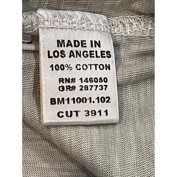 BUCK MASON  SLUB CURVED HEM TEE  SIZE L - Picture 5 of 11